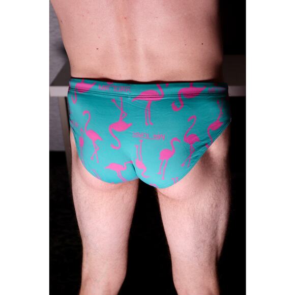 Mr. Turk Flamingo Biondi Swim Brief - Size S - Picture 2 of 3